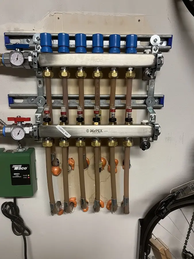 Plumber performing Gas Line Installation at a residential property in Mahanoy City